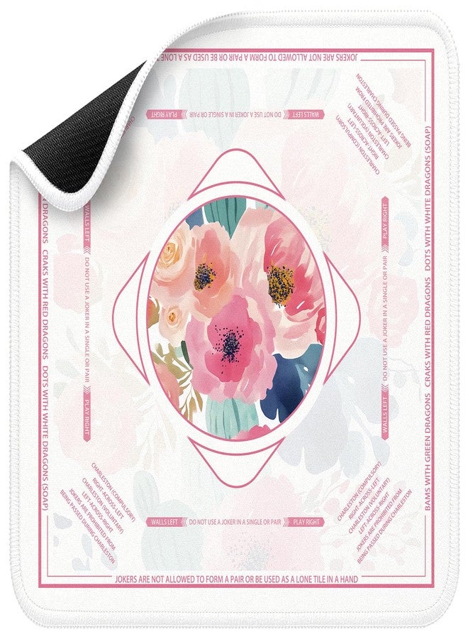 molovsiny Mahjong Mat for Table - Durable Mahjong Table Cover with Unique Design, Premium Mahjong Accessories, Perfect Mahjong Gifts for Women, Game Mat for Mahjong and Board Game Enthusiasts Whispering Roses - Image 1